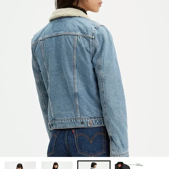 Levi’s Original Sherpa Trucker Jean Jacket - Picture 7 of 8